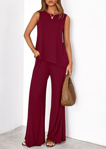 PRETTYGARDEN Women's Summer 2 Piece Matching Lounge Sets