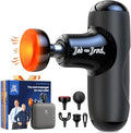 BOB AND BRAD Q2 Plus Mini Massage Gun with Heat, Pocket-Sized Heated Deep Tissue Massager, FSA Portable Muscle Massager Gun, Ultra Small & Quiet Travel Massage Gun for Pain Relief, HSA Eligible