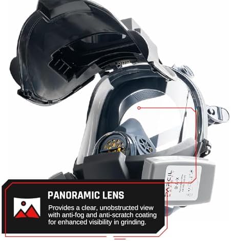 Parcil Distribution WF-101 Auto-Darkening Full Face Welding Respirator Mask