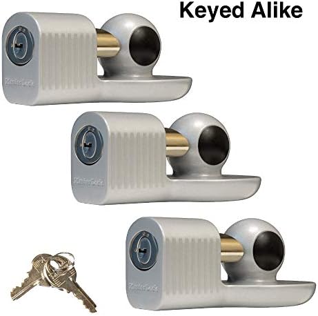 Master Lock - Fits 1-7/8" and 2" Couplers - (3) Keyed Alike Trailer Coupler Locks 377KA-3