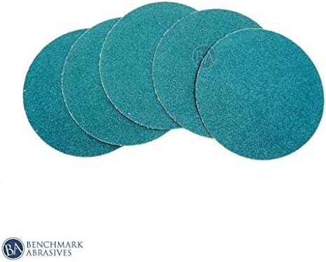 Benchmark Abrasives PSA No Hole 12 Inch Sanding Discs Adhesive Back with Zirconia Grains Automotive DA Orbital Sander Sandpaper - 12 Inch Sanding Disc - Surface Blending (5 Pack), 40 Grit