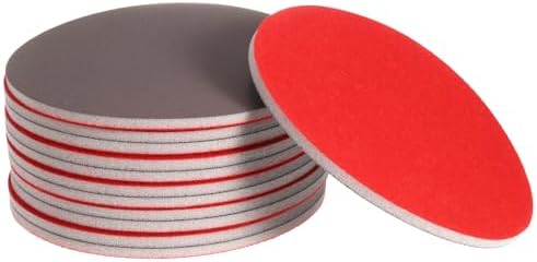 uxcell 12pcs 3000 Grit Sanding Sponge 6 Inch Hook and Loop Sponge Sanding Disc Wet/Dry for Car Wood Drywall Metal