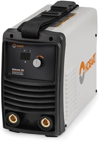 Hobart Stickmate 160 Portable Stick Welder Package 120/240V - Lightweight Welding Machine - DC Stick Welders with Digital Display - Dual Power Arc Welder Machine (500585)
