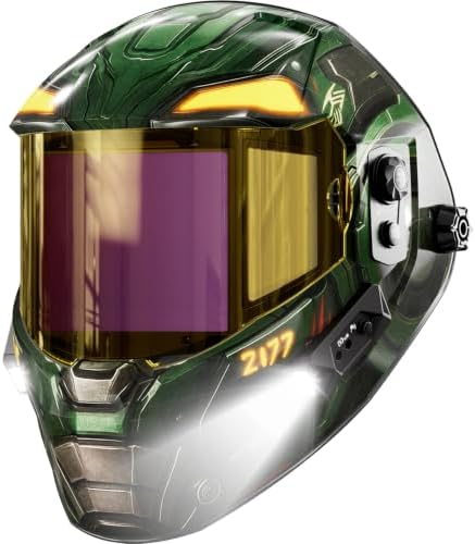 ANDELI Auto Darkening Welding Helmet with 2 Lights, Digital Shade Control
