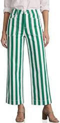 Cicy Bell Womens Cropped Wide Leg Jeans High Waisted Baggy Denim Ankle Pant