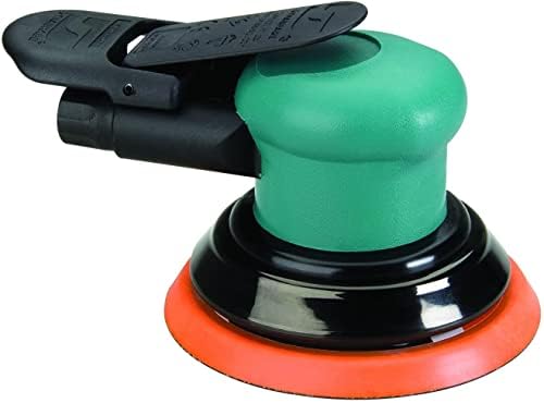 Dynabrade (59035) Dynorbital-Spirit 5" (127 mm) Diameter Random Orbital Sander, Non-Vacuum | Proportionate 3/32" (2.5 mm) Diameter Orbit | 12000 RPM Pneumatic Motor