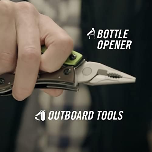 Gerber Crucial EDC Multitool Pliers and Pocket Knife with Pocket Clip, Blue