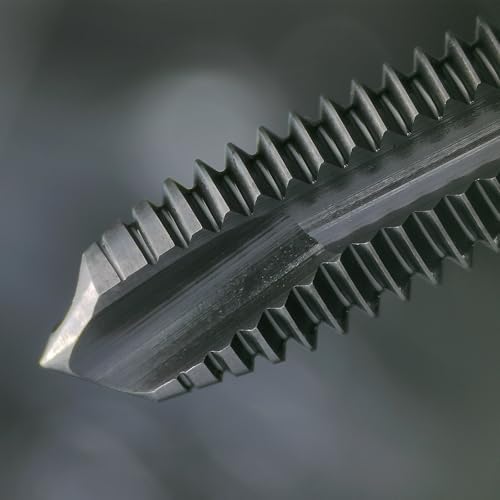 Tools M4 x 0.7 Spiral Point Threading Tap, Metric Machine Threading Tap High Speed Steel Cobalt(HSSCo) with AlTiN Coating, Round Shank with Square End， H2 Tolerance, 2pcs