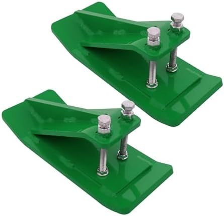 2 Pcs Ski Edge Protector for Snow Removal Spreading Gravel, Green