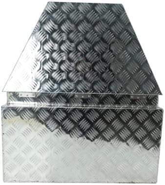 BLACKHORSE-RACING 29inch Heavy Duty Aluminum Trailer Tongue Tool Box for Pick Up Truck Bed RV ATV with Lock & Keys -Silver（29" L x 17" W x 18" H）