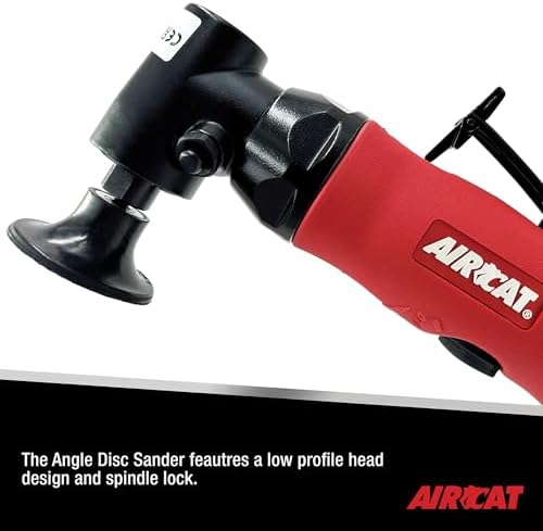 AIRCAT 6281 .75 HP Angle Disc Sander with Spindle Lock, 18,000 RPM