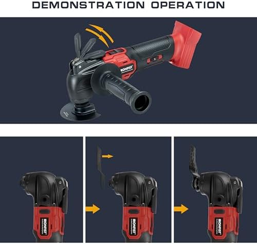 IRONFIST Cordless Oscillating Tools Compatible with MILWAUKEE M18, 6 Speed 8000-20500RPM, Brushless Motor Cordless Multi-Tool for Scraping, Sanding,Cutting Wood (BATTERY NOT INCLUDE)