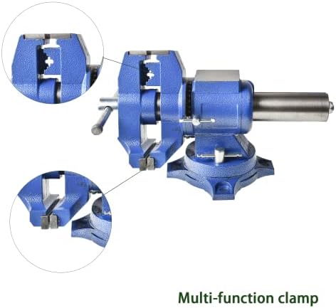 6 Inch Multipurpose Vise 360 Degree Rotation Clamp on Vise