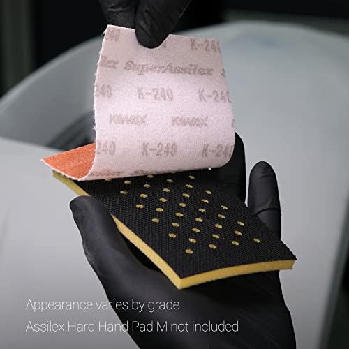 Super Assilex Flexible Sanding Sheets, Brown K-240, Hook & Loop, 191-2517, 25 Sheets