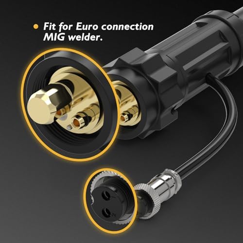 TOOLIOM 150A Aluminum MIG Spool Gun with Euro Connector