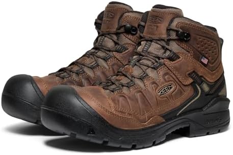 KEEN Utility Men's Targhee IV Waterproof Work Boot (Carbon Toe)
