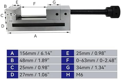 HFS (R) 2 Inch Premium Super Precision Grinding Toolmaker Vise - Hardened Surfaces, Accurate and Versatile