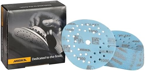 Mirka Galaxy Multifit Sandpaper 5 inch Grit 1000 50 Discs Pack