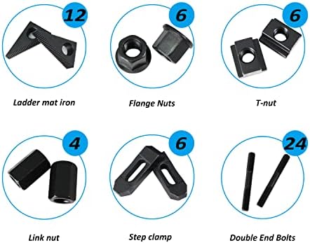 HFS(R) 58PC Hold Down Clamp Clamping Set Kit Bridgeport Mill (9/16" Slot 1/2" Stud) Heat Treated