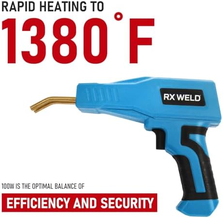 RX WELD 2-in-1 Plastic Welder, 1000PCS Hot Stapler Repair Kit