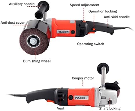 Burnishing Polishing Machine, 1400W, 8-Speed