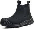 Steel Toe Boots for Men & Women,Slip On Work Boots for Construction