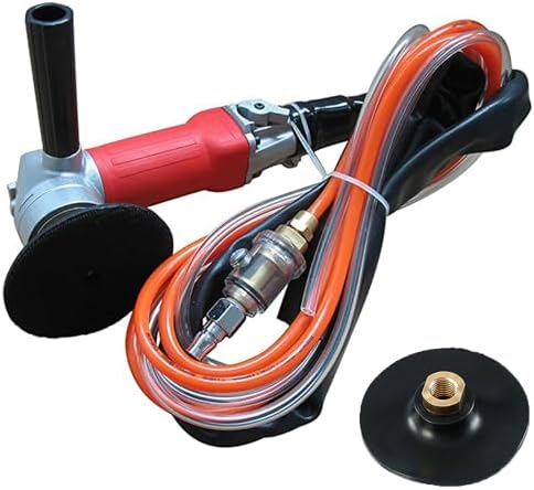 4" Air Wet Stone Polisher, 5500 RPM Pneumatic Grinder with Rear Exhaust