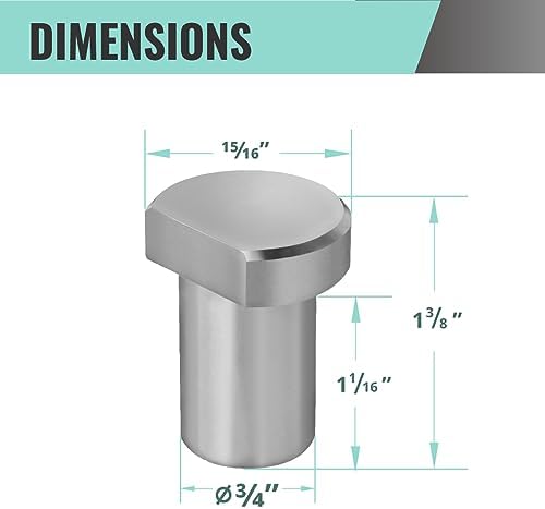 DuBois 51058 Stainless Steel Bench Dogs | Woodworking Clamp for 3/4" (19mm) Workbench Dog Hole Stoppers, 4 PK