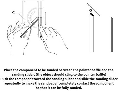 DSPIAE at-MA Multi-Angle Sanding Slider Craft Tool for Plastic Hobby Model Kits