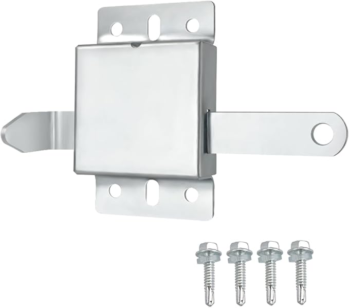 Garage Door Side Lock Inside Deadlock for Most Garage Door Galvanized Steel -1pack