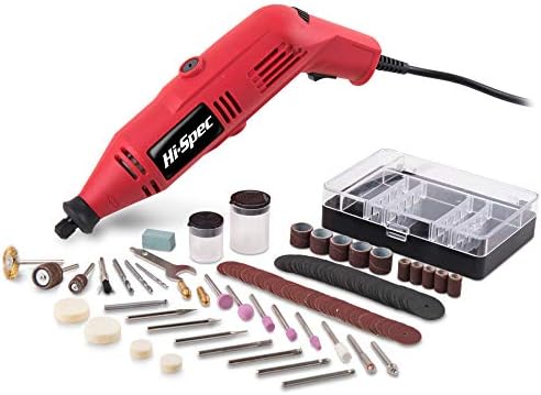 Hi-Spec 130W Corded Power Rotary Multi Tool Kit with Dremel Compatible Bit