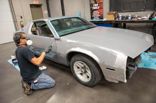 Eastwood OptiFlow Roll-On Ultimate Epoxy and Urethane Primer Paint with DSB Dustless Block Sanding Kit | Gray