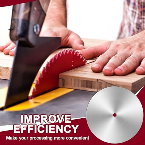 10 Inch Sanding Disc for Table Saw 5/8 Arbor Calibration Sanding Disc Balance Dado Blade with 18 Pcs Sandpaper 60 80 100 120 180 240 Grit