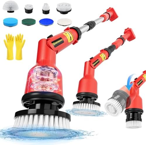 Uniqwamo Electric Spin Scrubber Compatible for Milwaukee 18V Battery