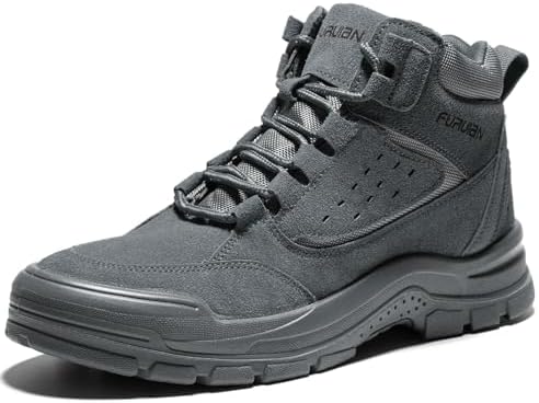 Furuian Steel Toe Boots for Men Women Lightweight Work Boots Pioneer Series