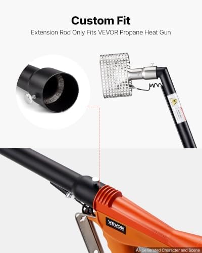 VEVOR Propane Heat Gun with 3FT Extension Pole Up to 168280 BTU Hot Air Gun