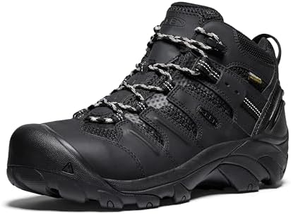 KEEN Utility Men's Lansing Mid Height Steel Toe Waterproof Work Boots