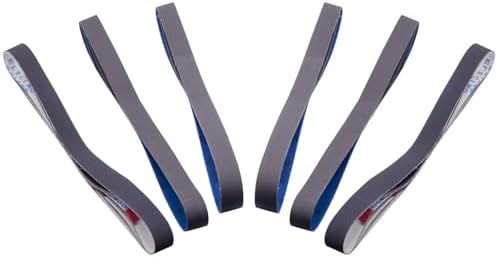 1-1/2 x 30 Inch Silicon Carbide Sanding Belts,Extra Fine Grit,15 Pack