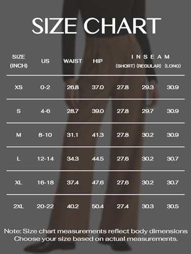 NIMIN Women Wide Leg Work Pants High Waisted Dress Trousers with Pockets