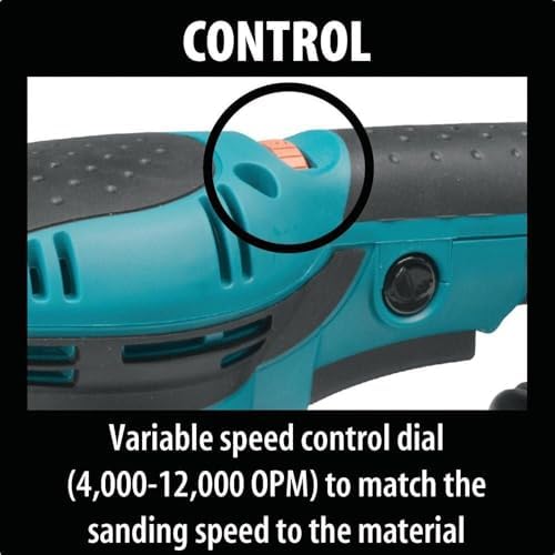 Makita BO5041R 3.0 Amp Variable Speed 5 in. Random Orbit Sander (Renewed)