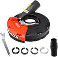 HERZO Dust Shroud for Angle Grinder 4/4.5/5 inch Universal Surface Grinding Shroud (125MM)