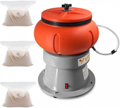 Electric 18LBS Vibratory Tumbler Bowl Tumbling Polishing Machine
