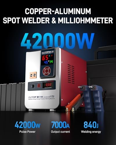 GLITTER 811H Pro Battery Spot Welder & Resistance Tester, Welding Copper
