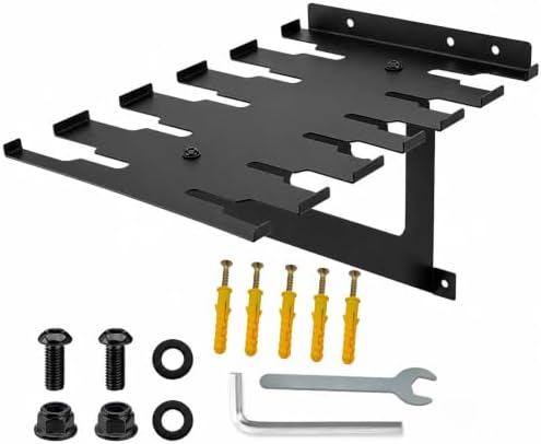 Wall Mount Pipe & Parallel Clamp Rack, Heavy Duty Steel for 12 Clamps