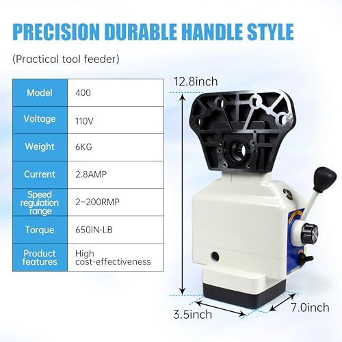 RATTMMOTOR JN400S X-Axis 110V Milling Table Power Feed 650 in-lb Torque