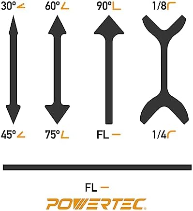 POWERTEC 21 Profile Sander, 10PCs Contour Sanding Grips with Woodworking Angle Sanding Pads for Convex, Concave & Detail Sanding, Sanding Tool for Wood Trim, Auto Body, Art, Crafts - 11PCs (71620)