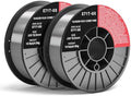 0.035 Flux core Welding Wire, 2 Spools E71T-GS Low Splatter gasless Carbon Steel Mig Welding Wire Compatible (0.035-inch 10LB 2pk)