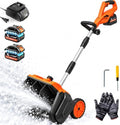 16-Inch Cordless Snow Blower with Wheels, Brushless Electric Snow Shovel