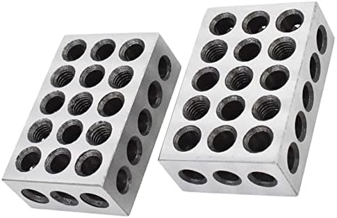 1-2-3 Parallel Blocks, 5 Matched Pairs 23 Holes Precision 0.0002" 1" x 2" x 3" Blocks 123 Jig for Milling Machine