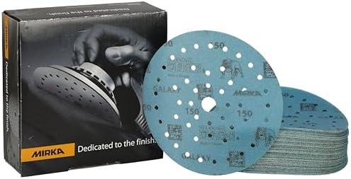 Mirka Galaxy Multifit Sandpaper 6 inch Grit 150 50 Discs Pack